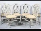 6 chaises en bois légères 