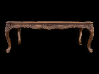 Table Louis XV galbées en noyer circa 1920 / L 326 cm