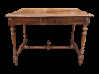Petite table à écrire en noyer de style Louis XIII