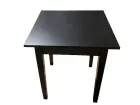Table carrée en bois noire type restaurant